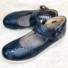 【美品】Miss Kyoko 23.5ミス キョウコ 4E ウェッジ　ストラップ