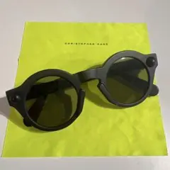 CHRISTOPHER KANE ブラックラウンドサングラス