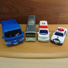フリクション サウンド パトカー 救急車など ミニサウンド トイコー 4台セット
