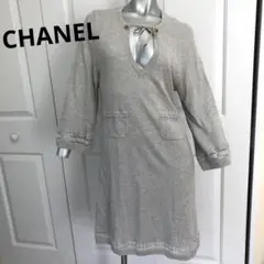 CHANEL シャネル ラインストーン ワンピース シースルー
