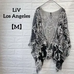LiV Los Angeles 【M】レースカーディガン ボヘミアン　刺繍