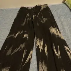 FLAVORISM スプラッター柄 ワイドパンツ