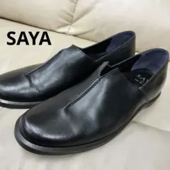 SAYA サヤ　新品❗️レザースリッポン　フラットシューズ