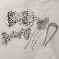 美品✨キラキラヘアアクセサリーセット