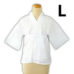 Lサイズ 半衿付き 半襦袢 年通 袖口レース うそつき襦袢 新品