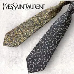 【美品】イヴサンローランYves Saint Laurent シルク ネクタイ
