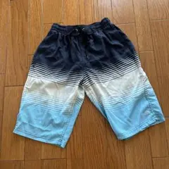 男の子用ストライプ水着（青系）