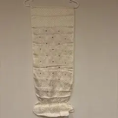 アイボリー 絞り　帯揚げ