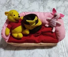 ディズニー　プーさん　ピグレット　ぬいぐるみ付き　ボックスティッシュ　カバー