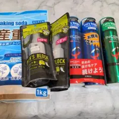最終価格育毛トニック3本 メンズブロック2本 国産重曹1キロ