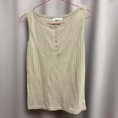 ベージュ タンクトップ Mサイズ