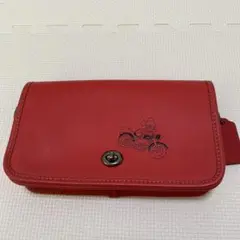 COACH ミッキーマウス バイク デザイン ショルダーバッグ