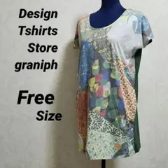 グラニフ レオレオニ 総柄Tシャツ Lady Fサイズ