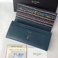ポールスミス 長財布 フローラルライン 小銭入れ カードケース フラワー 花柄