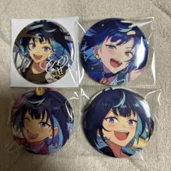 あんスタ 冴霧笑主 エス 周年　フィーチャー 缶バッジ　4点セット