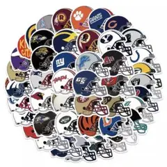 【50枚】NFL NCAA ヘルメット ステッカーセット 防水加工 レア ロゴ