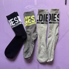 ディーゼル DIESEL 靴下 ソックス 3枚セット ミドル丈プレゼント 男性