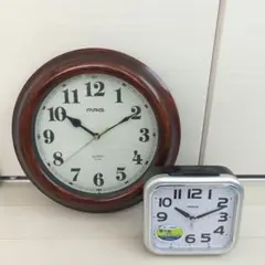 MAG 壁掛け時計と置時計 2個セット