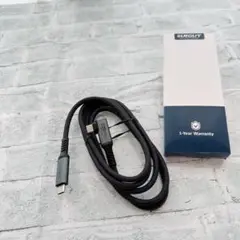 そ　USB-C & USB-C ケーブル L字 1.5M グレー　急速充電