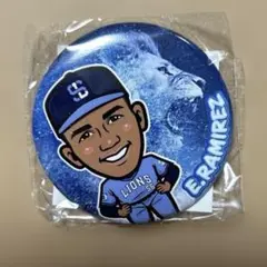 ライオンズ　缶バッジ　E・ラミネス選手　新品未開封　匿名配送