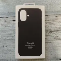 新品-純正互換品-iPhone16　レザーケース ブラック