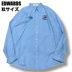 US古着 EDWARDS エドワーズ 長袖シャツ ワークシャツ XLサイズ 米国