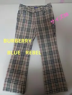 バーバリーブルーレーベル パンツ　38　ノバチェック