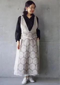 gasa＊grue ガサグルーアルルの夏　エプロンキュロット gasa＊grue ガサグルーアルルの夏 エプロンキュロット