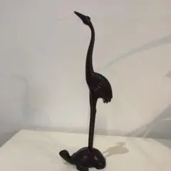 鶴と亀の置物