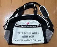 ALGY メッセージボストンバッグ