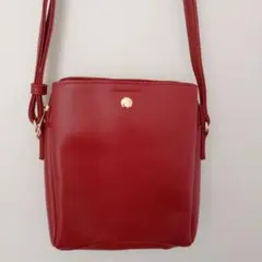 【匿名配送】ハニーズ　Honeys　軽量両あおりミニバッグ　ショルダー　赤