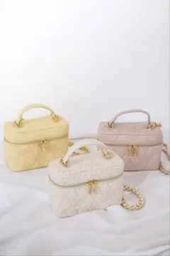 Monogram Quilted Vanity Bag