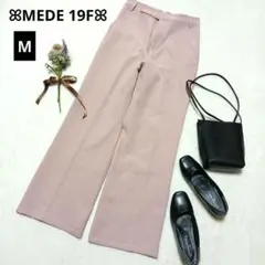1750★MEDE 19F スラックスパンツ【M】くすみピンク ストレート
