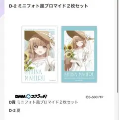 D-2 ミニフォト風ブロマイド2枚セット　夏