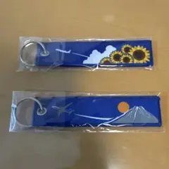 【新品未使用】ANA フライトタグ ひまわり 富士山「非売品」
