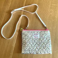 シルバーハートキルトサコッシュ