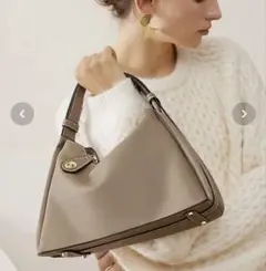 NiiNa*本革 3Wayハンドショルダーバッグ レザーバッグ ブラウン