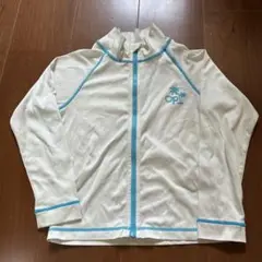 Ocean pacificホワイト ラッシュガード ジッパー付き　130