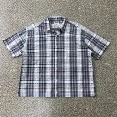 OLD 短丈　ショート丈　チェックシャツ　cityboy 古着　ボックス