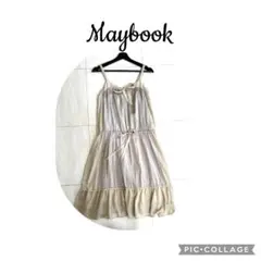 Maybook スリーブレスドレス ベージュ