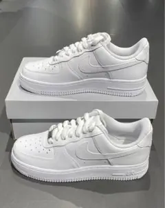 未使用のAf1ホワイトスニーカー ユニセックス
