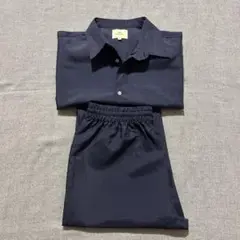 【新品未使用】CORISCO セットアップ（半袖シャツ＋パンツ）ネイビー L