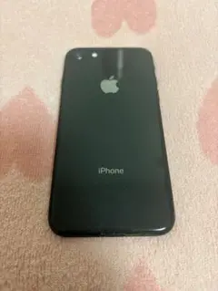 Apple iPhone8 ブラック スペースグレイ 本体 iFace ケース付