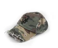 ALEXANDER DIGENOVA 25SS 迷彩CAP カモ　ダメージ加工