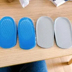 身長増加 インソール ヒールクッション インサート ヒール 身長盛れる ブルー