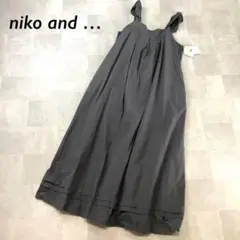 【新品 タグ付】niko and ... 2way フリル キャミワンピース