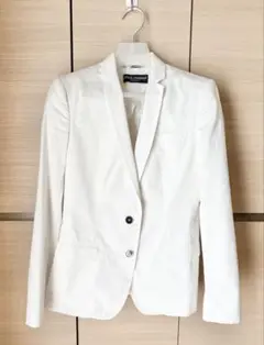 DOLCE & GABBANA ホワイト テーラードジャケット