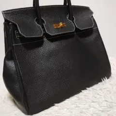 YURIE NITANI ハンドバッグ ゴールド金具 ターンロック 大容量 黒