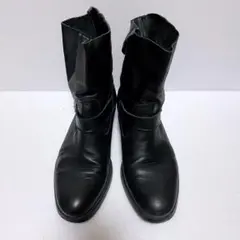 【moussy】エンジニアブーツ ブラック レザー 本革 ショートブーツ