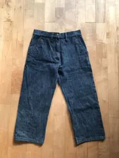 STUDIO NICHOLSON クロップド セルヴィッチデニムパンツ サイズ0